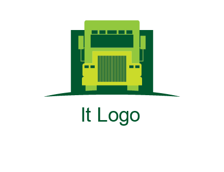 logistic transportatio truck logo