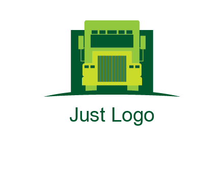 logistic transportatio truck logo