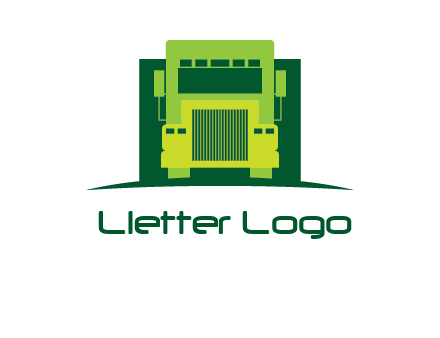 logistic transportatio truck logo