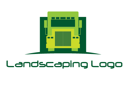 logistic transportatio truck logo