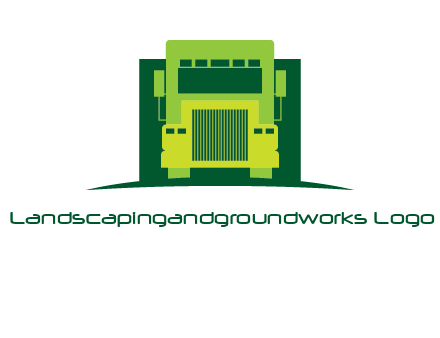 logistic transportatio truck logo