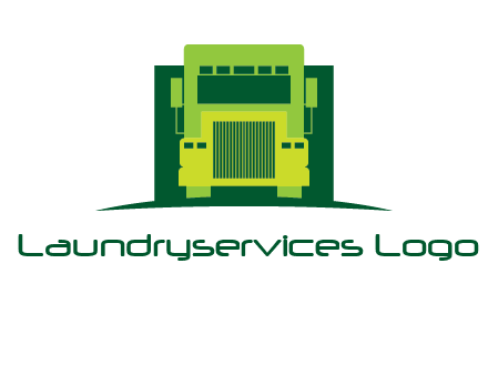 logistic transportatio truck logo