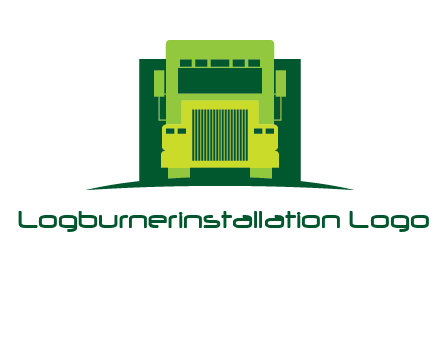 logistic transportatio truck logo