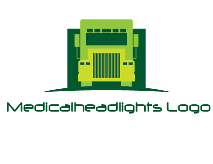 logistic transportatio truck logo