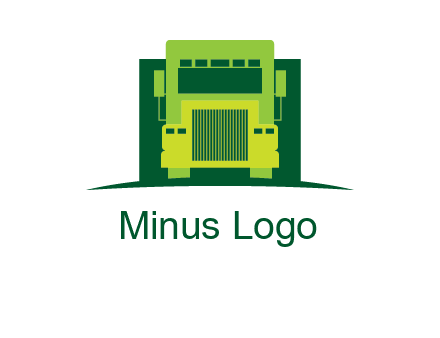 logistic transportatio truck logo