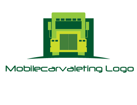 logistic transportatio truck logo