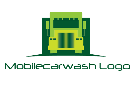 logistic transportatio truck logo