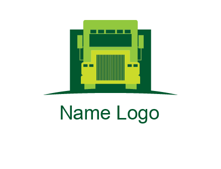 logistic transportatio truck logo