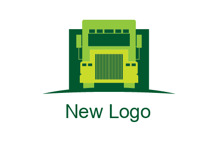 logistic transportatio truck logo