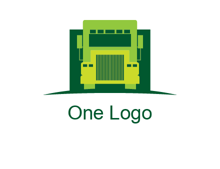 logistic transportatio truck logo