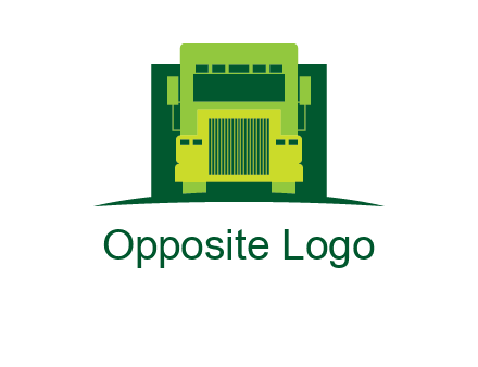 logistic transportatio truck logo