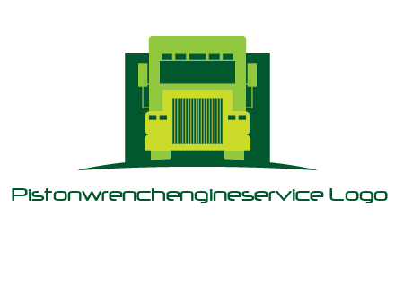 logistic transportatio truck logo