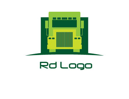 logistic transportatio truck logo