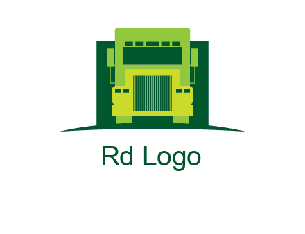 logistic transportatio truck logo