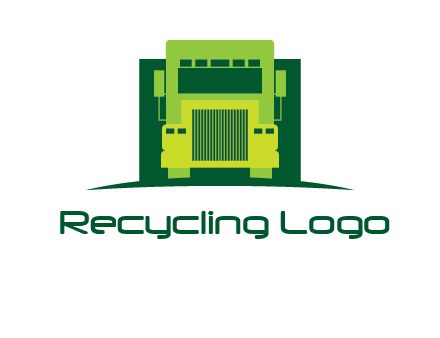 logistic transportatio truck logo