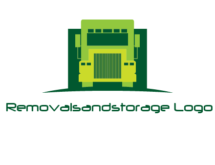 logistic transportatio truck logo