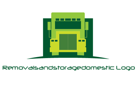logistic transportatio truck logo