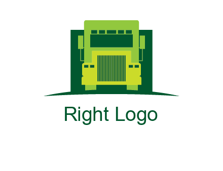 logistic transportatio truck logo
