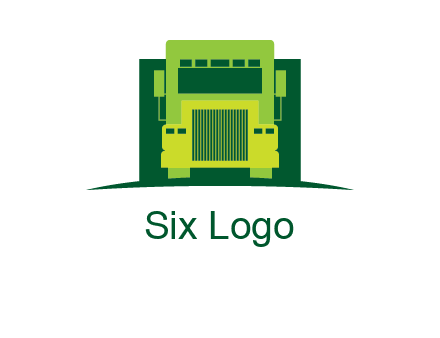 logistic transportatio truck logo