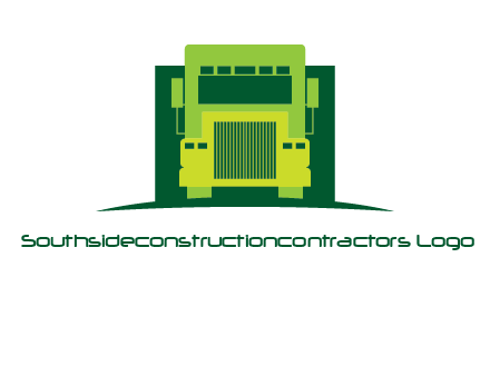 logistic transportatio truck logo