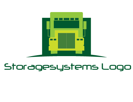 logistic transportatio truck logo