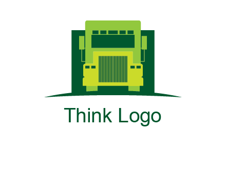 logistic transportatio truck logo