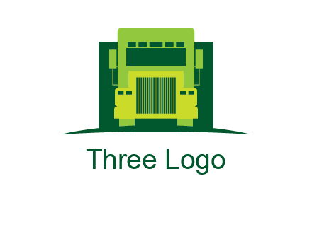 logistic transportatio truck logo