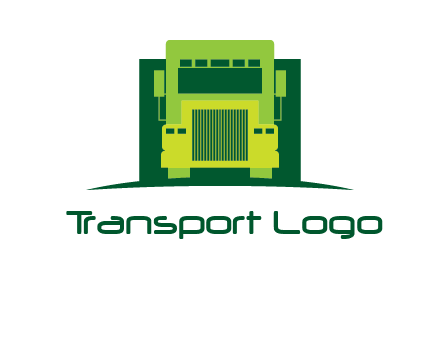 logistic transportatio truck logo