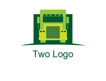 logistic transportatio truck logo