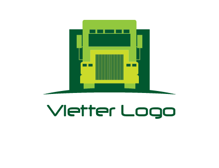 logistic transportatio truck logo