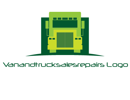 logistic transportatio truck logo