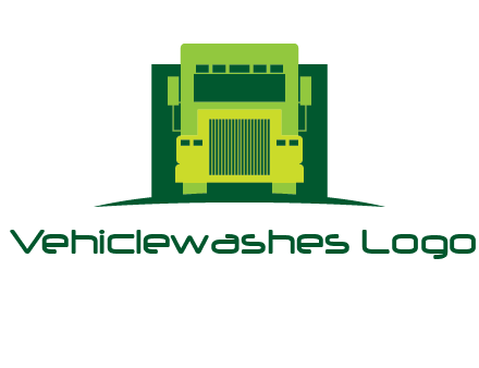 logistic transportatio truck logo