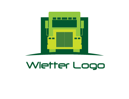 logistic transportatio truck logo