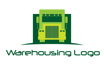 logistic transportatio truck logo