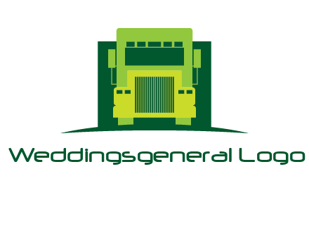 logistic transportatio truck logo