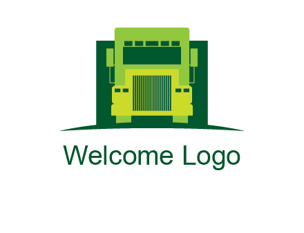 logistic transportatio truck logo