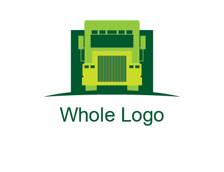 logistic transportatio truck logo