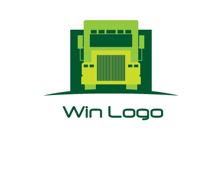 logistic transportatio truck logo