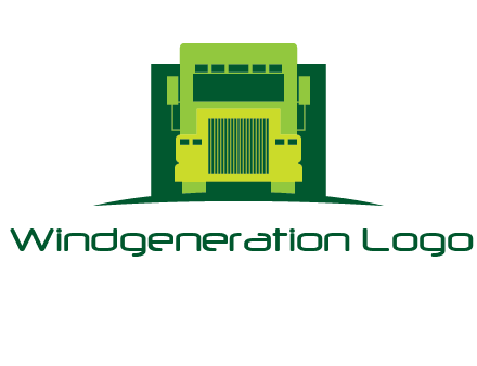 logistic transportatio truck logo