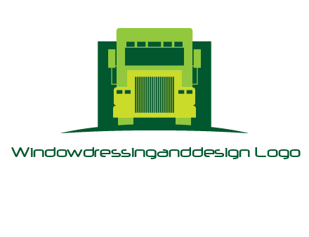 logistic transportatio truck logo