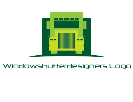 logistic transportatio truck logo