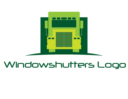 logistic transportatio truck logo