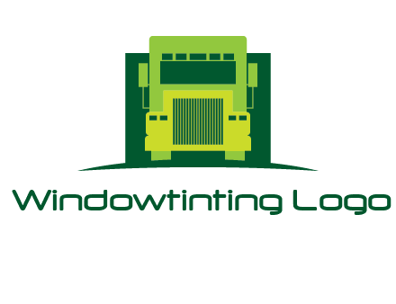 logistic transportatio truck logo