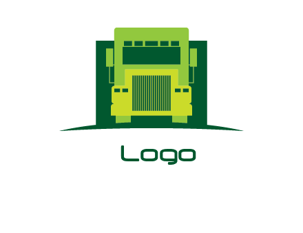 logistic transportatio truck logo