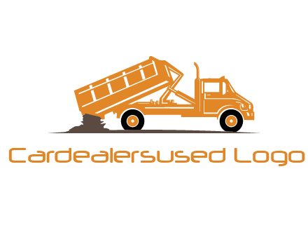 dump truck clipart logo
