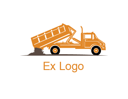 dump truck clipart logo