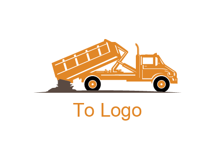 dump truck clipart logo