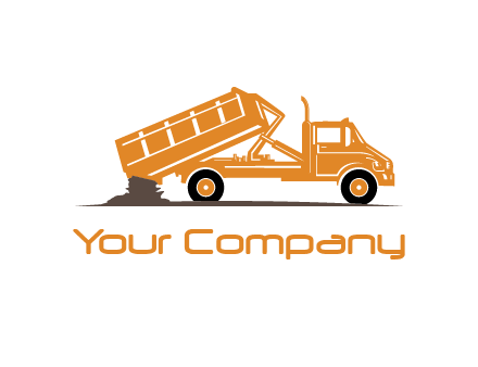 dump truck clipart logo