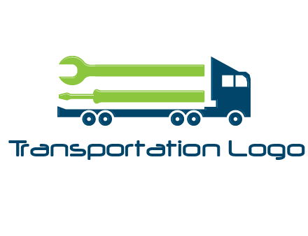 Trucks and Loaders for construction logo
