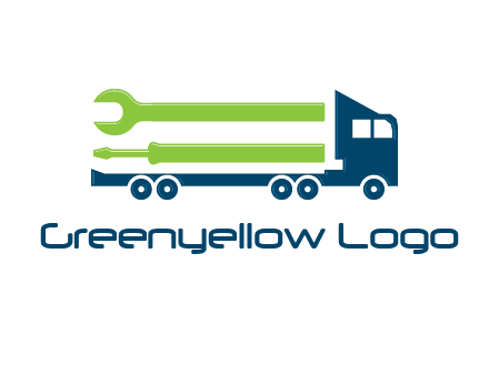 Trucks and Loaders for construction logo
